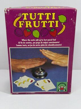 Tutti Frutti Card Game By Discovery Toys 1991 For Ages 6+ With Bell & Instructio